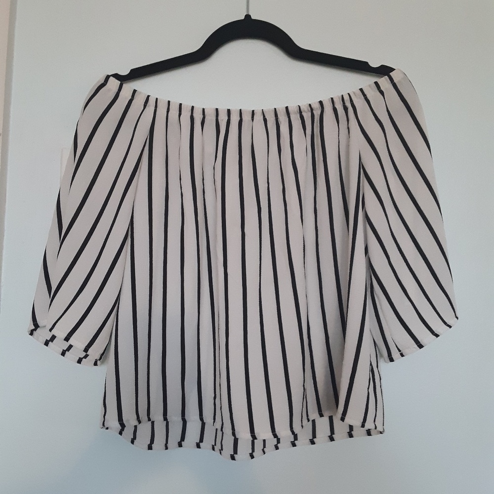 Striped Off the Shoulder
